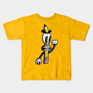 Angry Pencil (full body) Kids T-Shirt